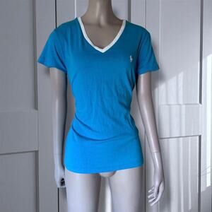 Polo ralph lauren blue v neck